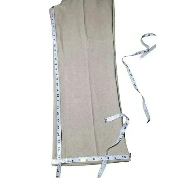 Guess Jeans Vintage Pants Mens 36x30 Khaki Linen Cotton Blend Drawstring EUC - Picture 6 of 8